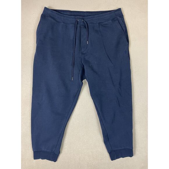Polo Ralph Lauren Pants Men 1XB Blue Tapered Plus Size Sweatpants Adult